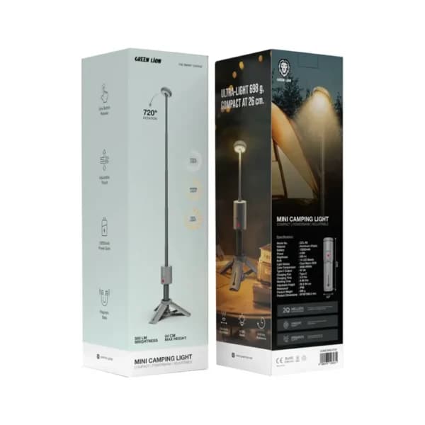 چراغ کمپینگ مینی و پاوربانک گرین لاین مدل Mini Camping Light GNMICAMLGTGY — تصویر ۴