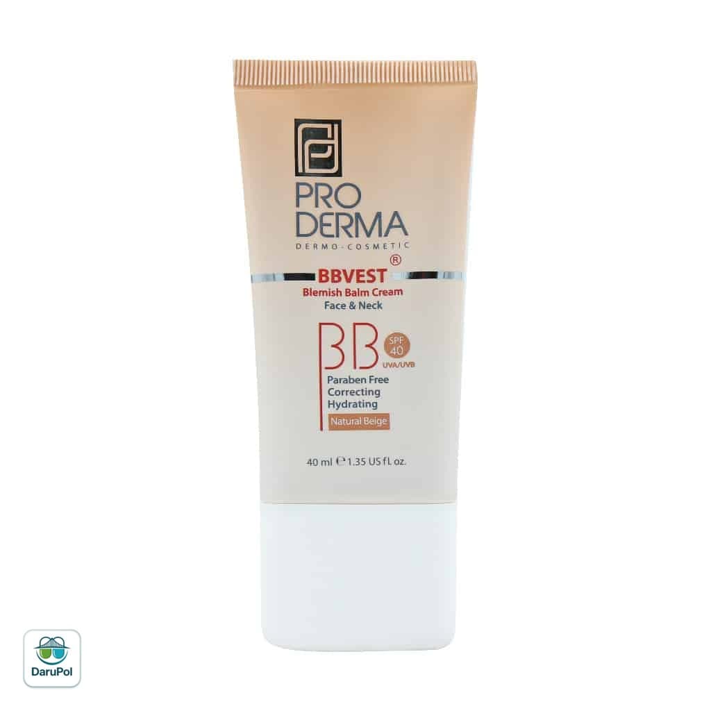بی بی کرم SPF40 پرودرما مناسب پوست های چرب و جوشدار
