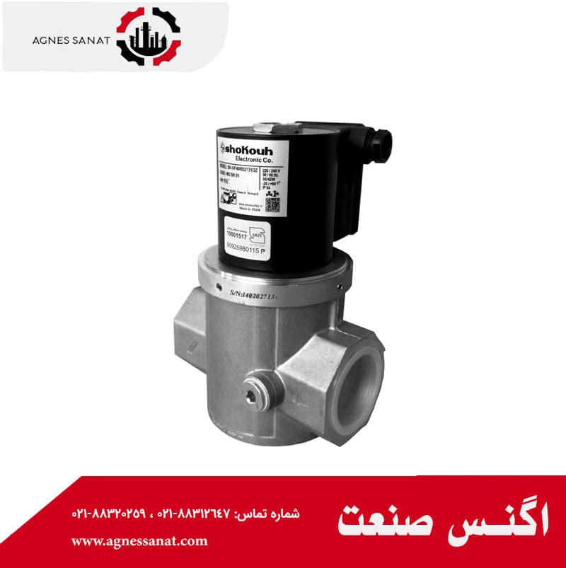 شیر برقی گاز 1/2-1 اینچ تکضرب شکوه