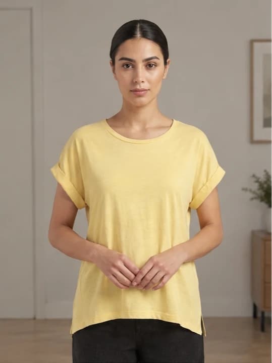 تیشرت زنانه آستین پاکتی ONLY