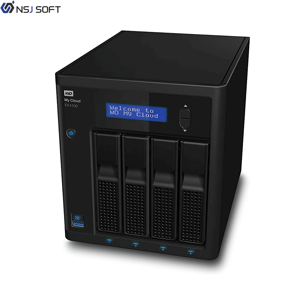 Wd Ex4100 My Cloud Expert Series – Black, 32TB ارسال از 20 روز کاری — تصویر ۲