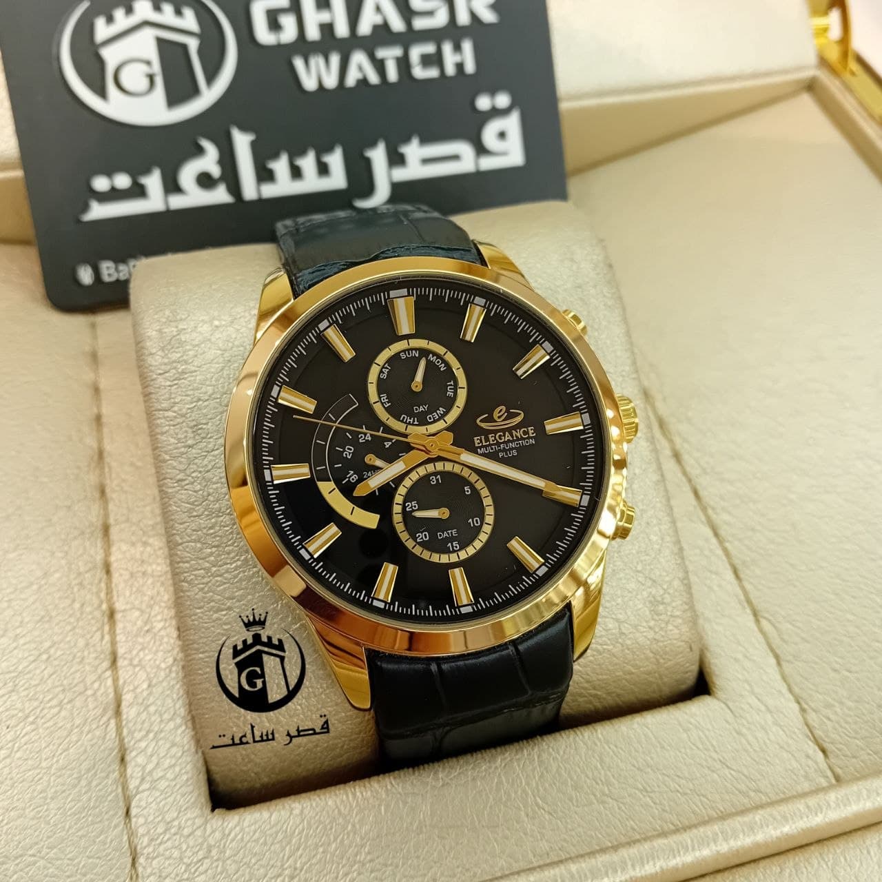 ساعت مردانه الگانس بند چرم E11