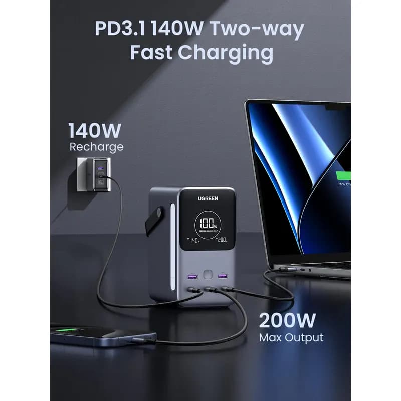 پاوربانک یوگرین مدل UGREEN PB770 — تصویر ۲