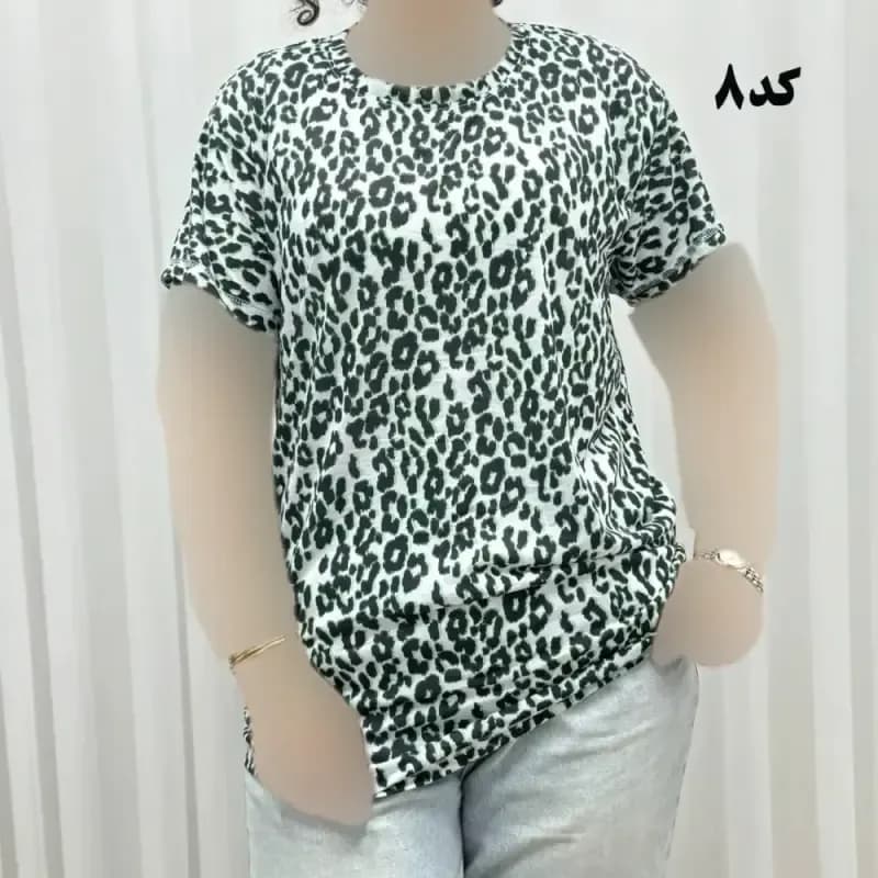 تیشرت پلنگی H&M سایزبندی کامل S تا XXXL آبرفت و رنگ رفت ندارد — تصویر ۵