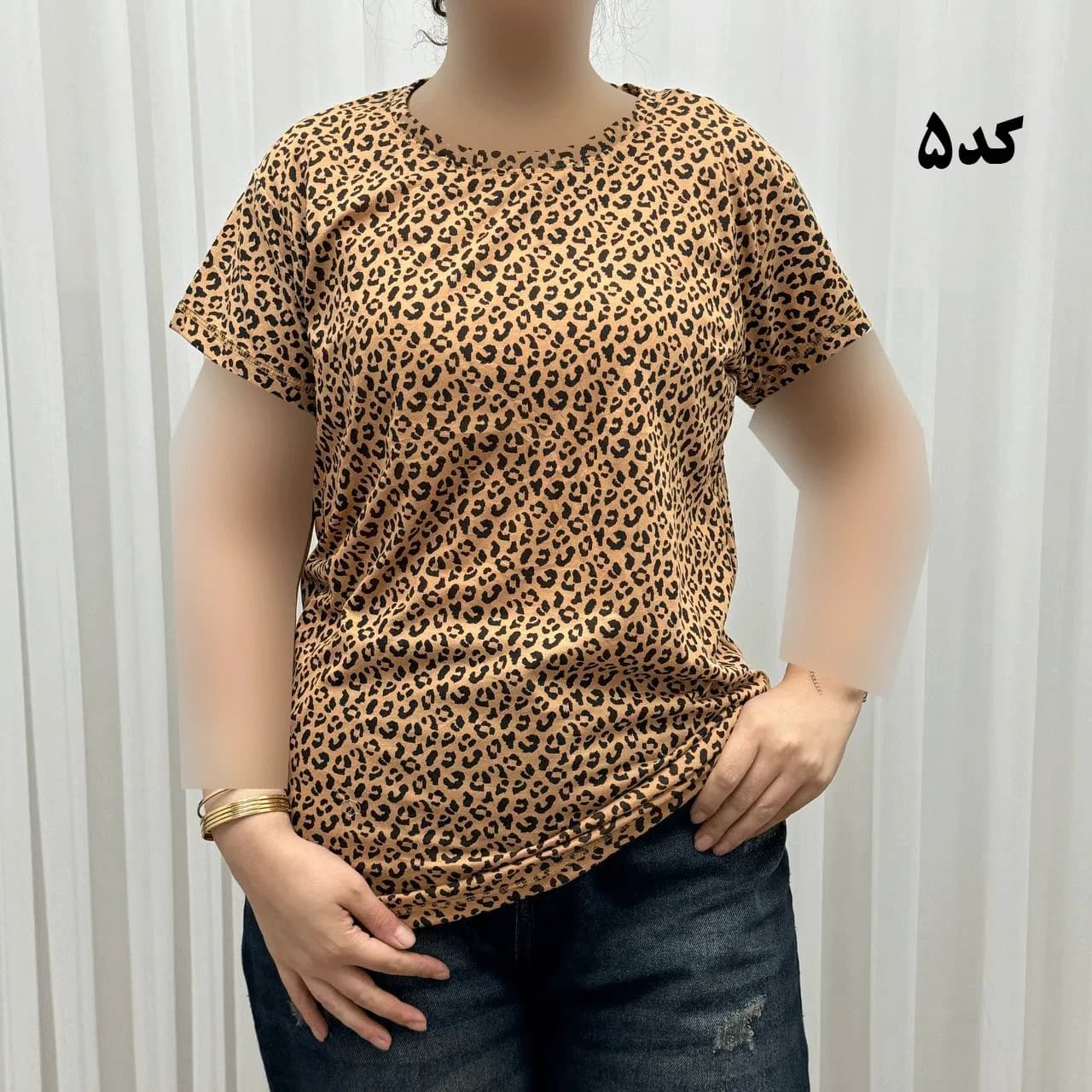 تیشرت پلنگی H&M سایزبندی کامل S تا XXXL آبرفت و رنگ رفت ندارد — تصویر ۱۰