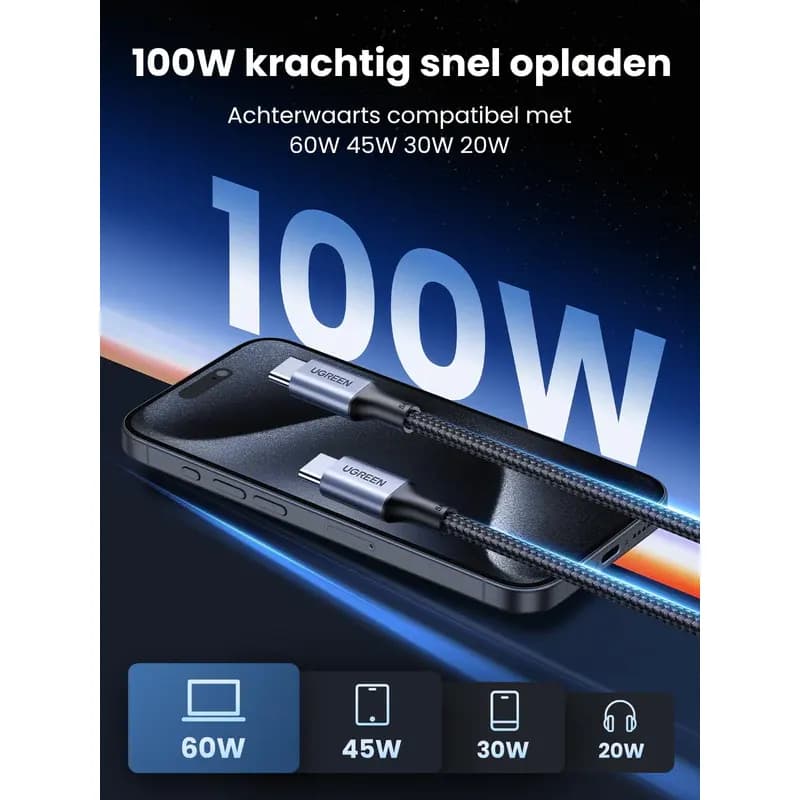 کابل شارژ یوگرین مدل UGREEN 70427 — تصویر ۳