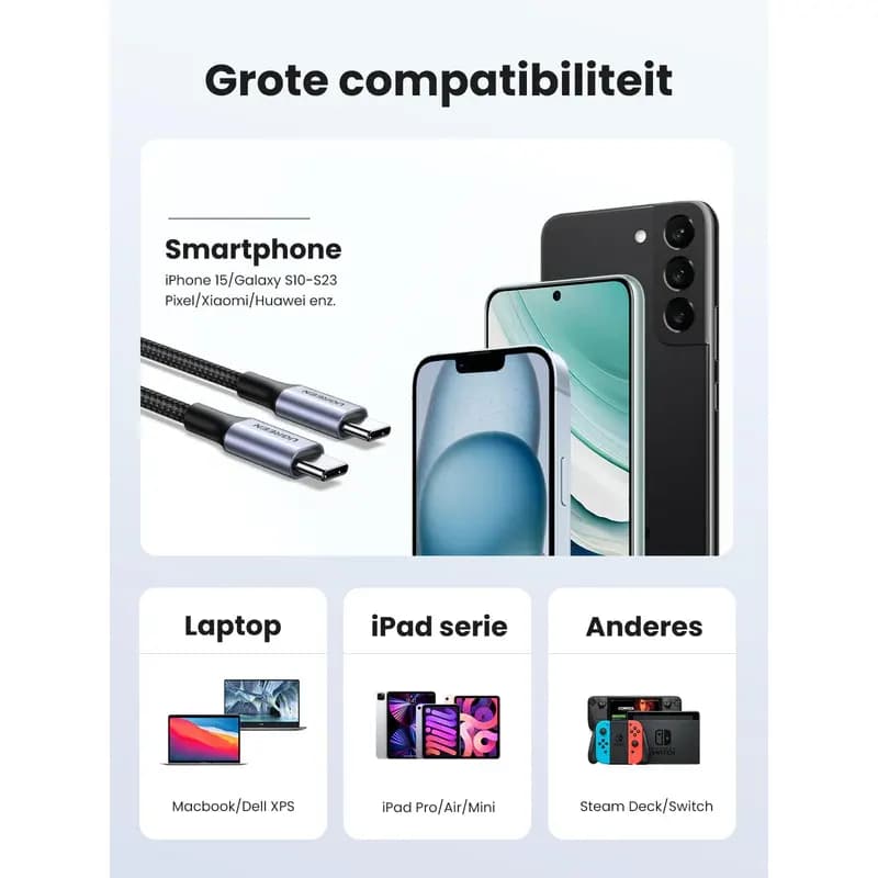 کابل شارژ یوگرین مدل UGREEN US261 — تصویر ۴
