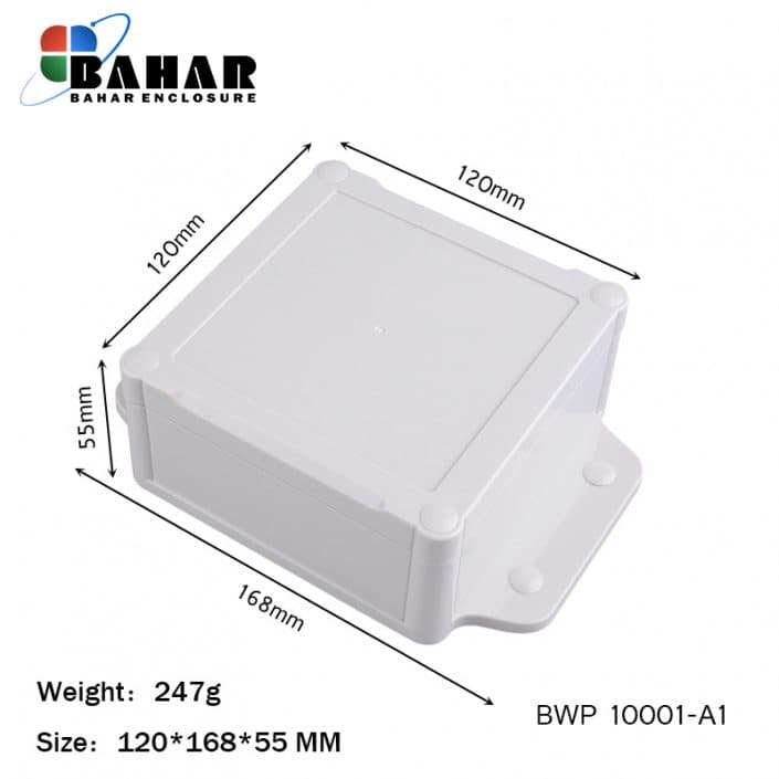 BWP 10001-A1 جعبه پلاستیکی ضد آب گوشواره دار