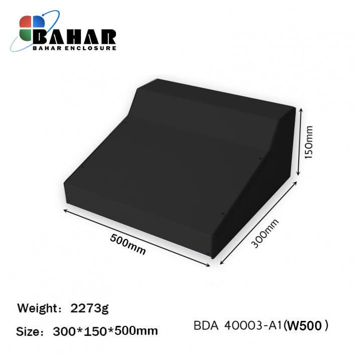 BDA 40003- A2 W250 جعبه فلزی شیبدار پانل پلاستیکی
