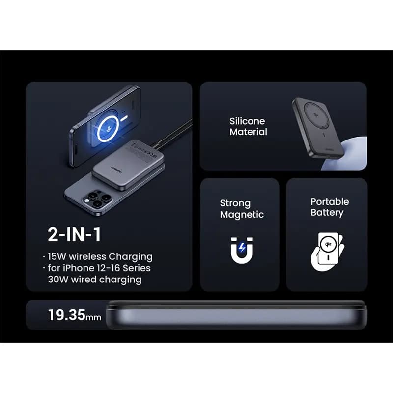 پاوربانک یوگرین مدل UGREEN PB761 45763 — تصویر ۳