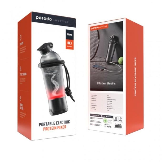 میکسر شارژی پرودو مدل Porodo Lifestyle Portable Protein Mixer — تصویر ۵