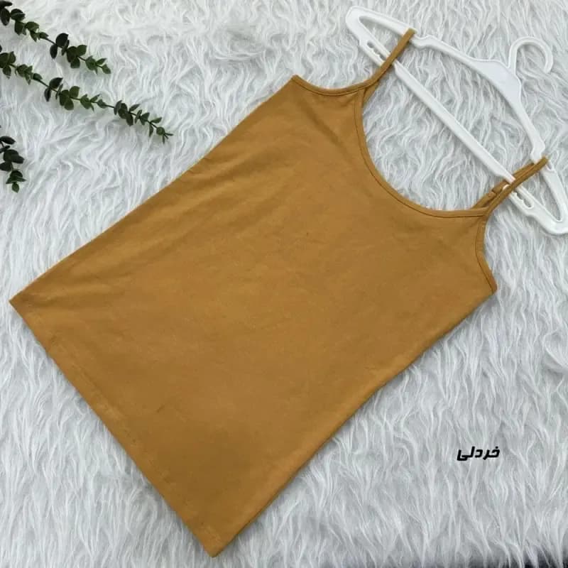 تاپ بندی زنانه و دخترانه ساده نخ پنبه وارداتی کد 1987 — تصویر ۵