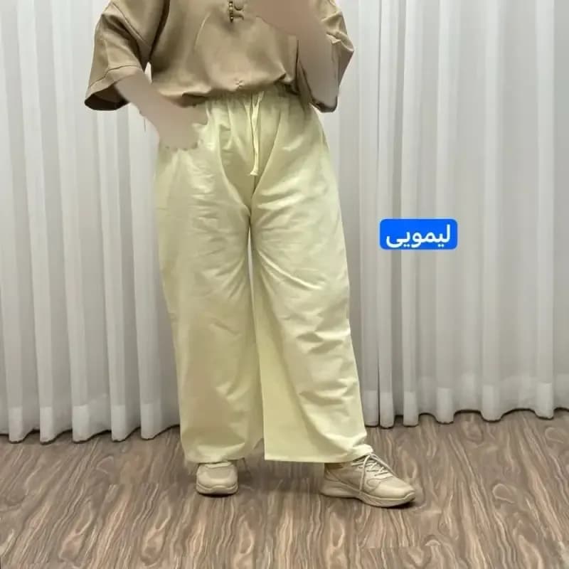 شلوار لنین فری سایز زنانه کد 1088 مناسب تا سایز 50 تنخور شیک و راحت چهارفصل بدون آبرفت و رنگ رفت — تصویر ۸