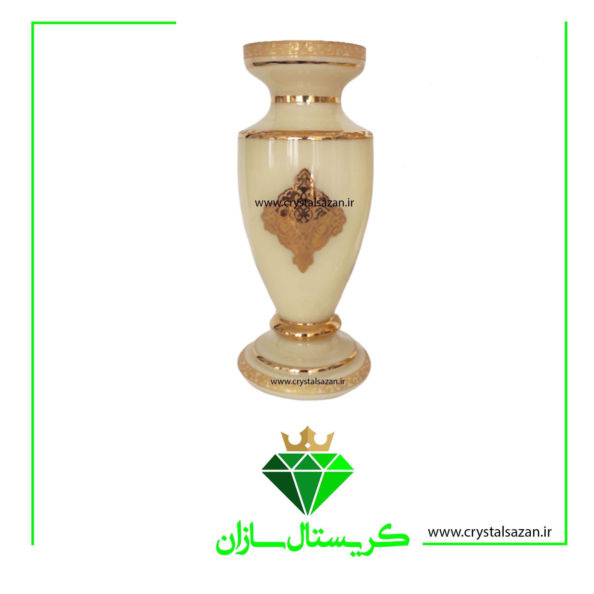 گلدان کاپ کریستال کد G555 کریستال سازان