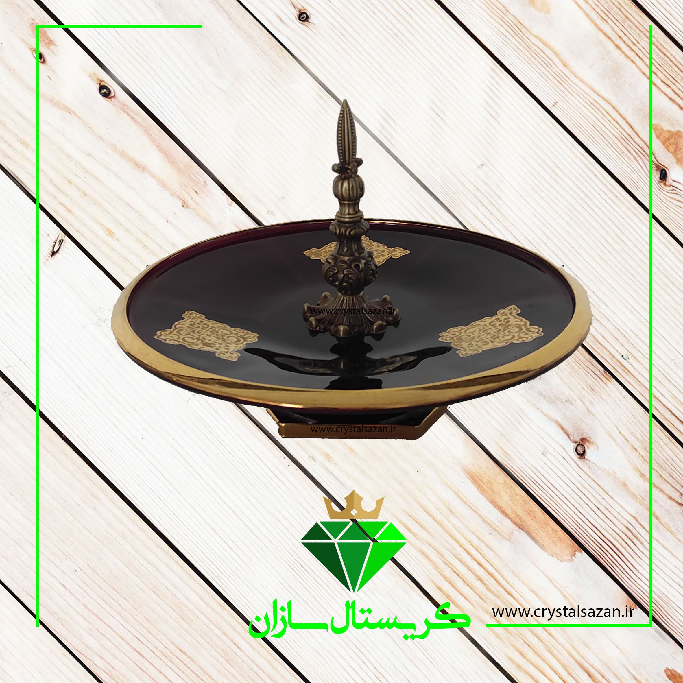 شیرینی خوری کریستال کد K886 کریستال سازان