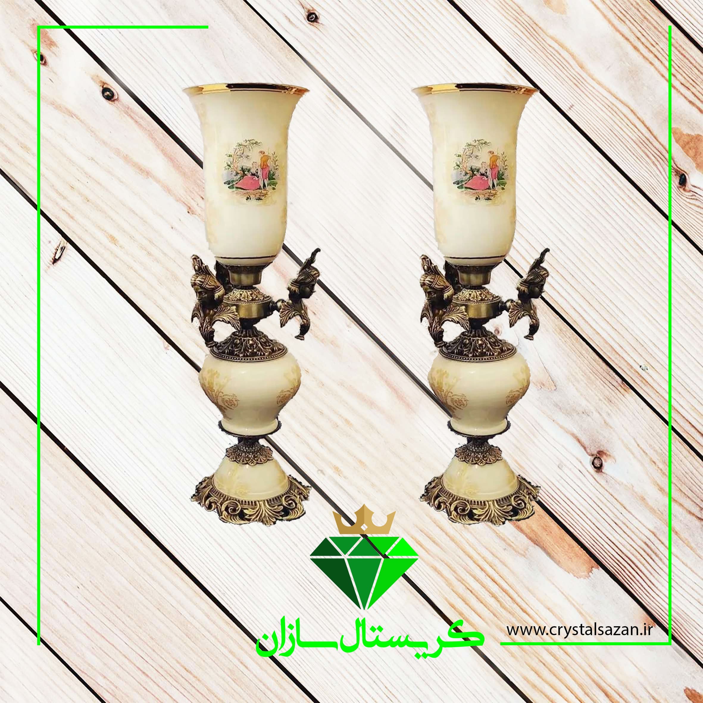 شمعدان بلند کد SH1302 کریستال سازان