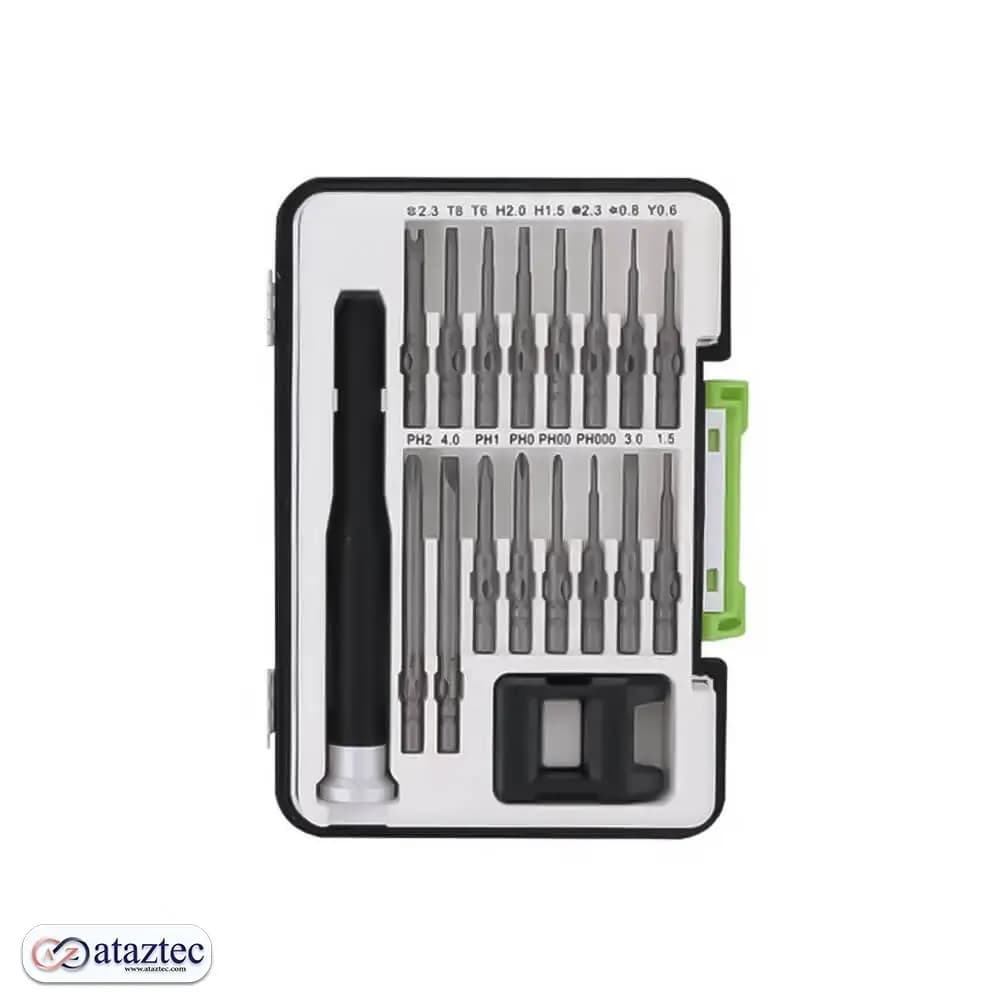 کیت تعمیر ابزار الکترونیکی Kingsdam مدل KS-88204 | مجموعه 18 عددی حرفه‌ای
