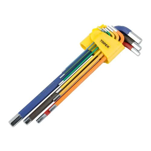 آلن 6 گوش کارتی فوق بلند 9 عددی رنگی تاپکس مدل TP-1004