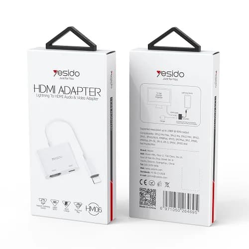 کابل لایتنینگ به HDMI یسیدو مدل HM06 — تصویر ۳