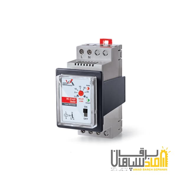 تایمر استارت مجدد آنالوگ (دارای ملودی و کلید بای پس-دو مینیاتور) مدل RST/D برنا الکتریک