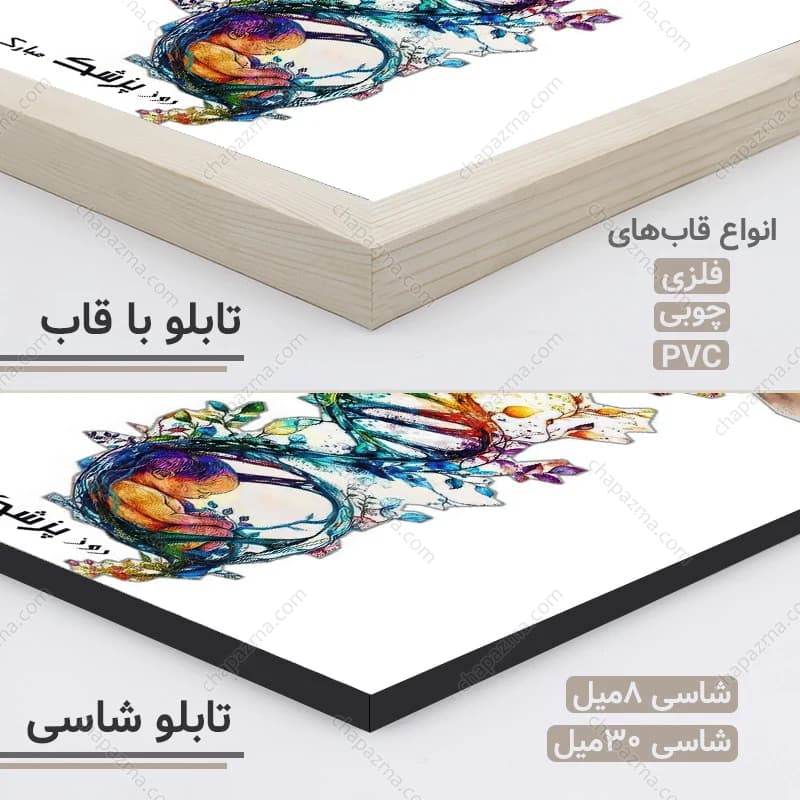 تابلو روز پزشک طرح نقاشی DNA کد DR010 — تصویر ۵