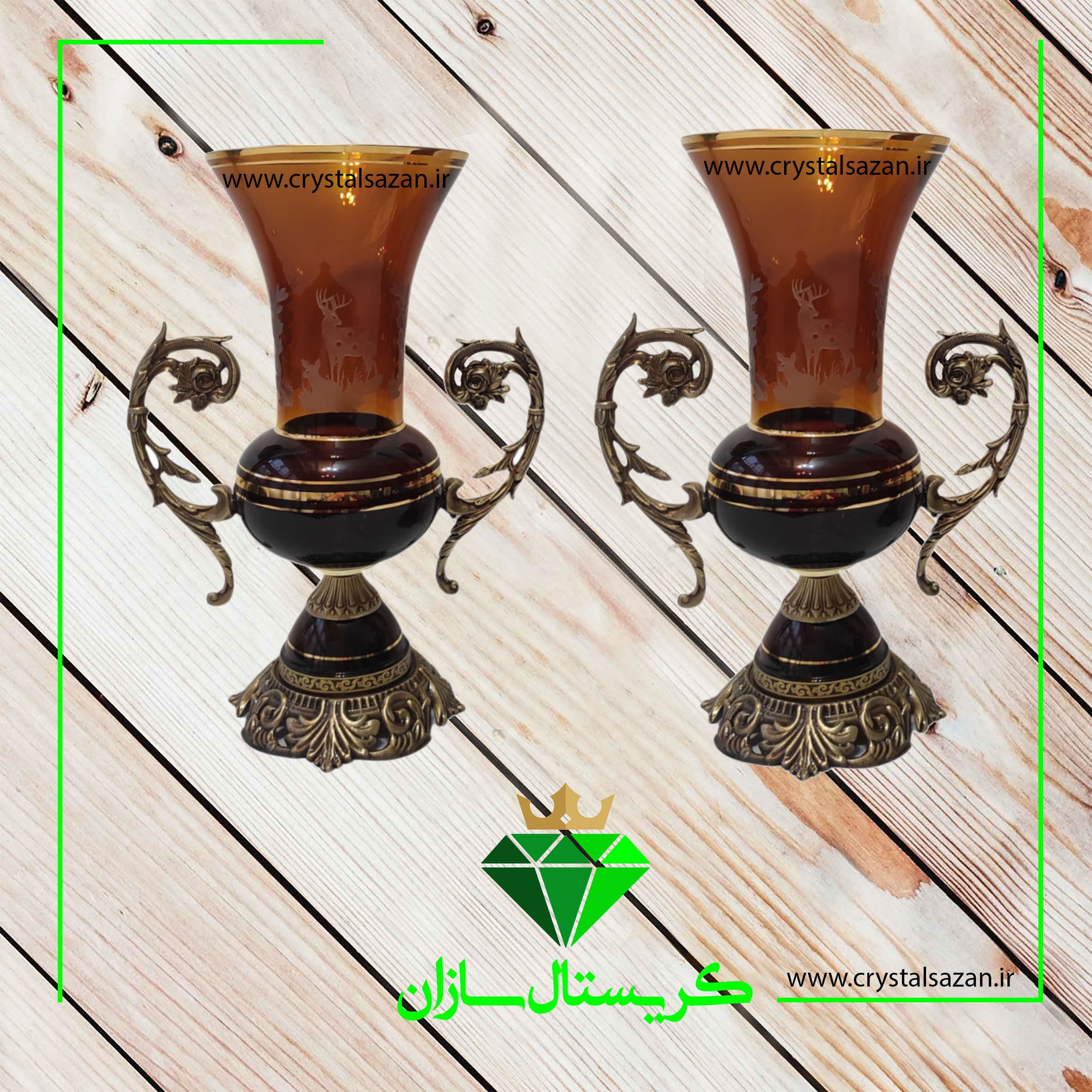 گلدان کریستال G1322 کریستال سازان