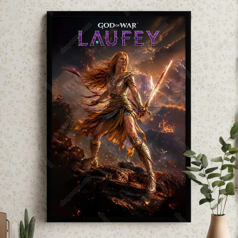 تابلو گیمینگ بازی god of war LAUFEY کد GM174