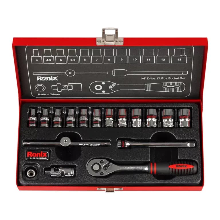 آچار بکس 17 عددی رونیکس RH-2617 — تصویر ۳