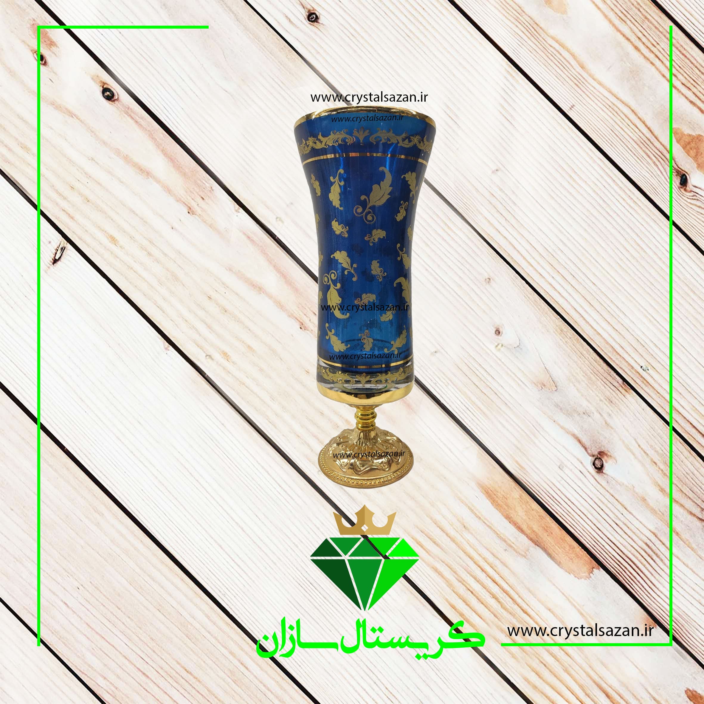 گلدان مدل برگ زرین کد G994 — تصویر ۲