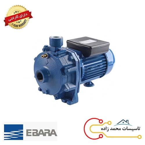 پمپ آب یک اسب دو پروانه چدنی تکفاز ابارا سری CDA-1-00M (L)