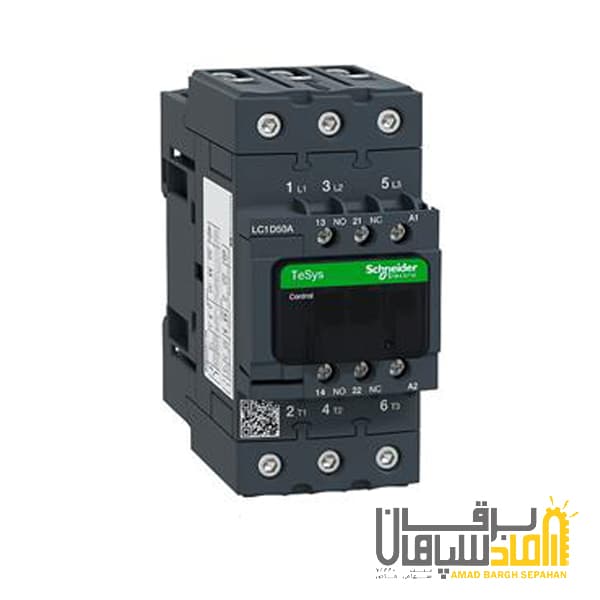 کنتاکتور سری D اشنایدر 40 آمپر ولتاژ 24DC مدل LC1D40ABD