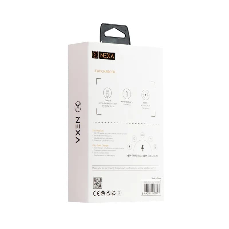 شارژ 33 وات به همراه کابل TYPE C مدل C133C برند نکسا — تصویر ۷