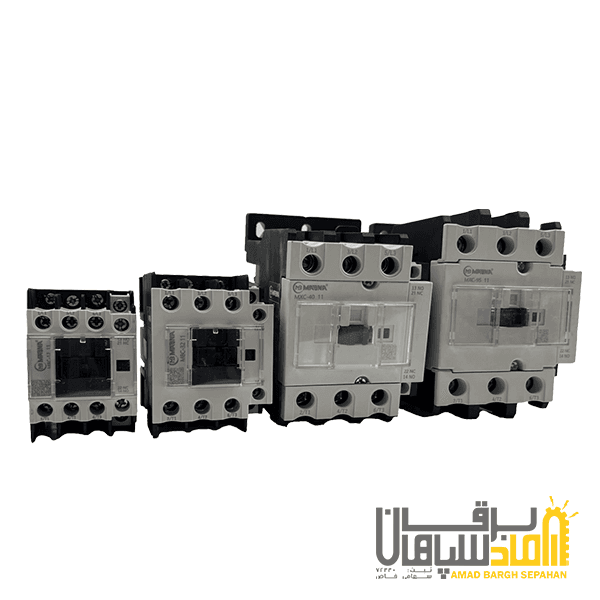 کنتاکتور 12 آمپر، 5.5 کیلووات، برند مبنا الکتریک مدل MXC-12