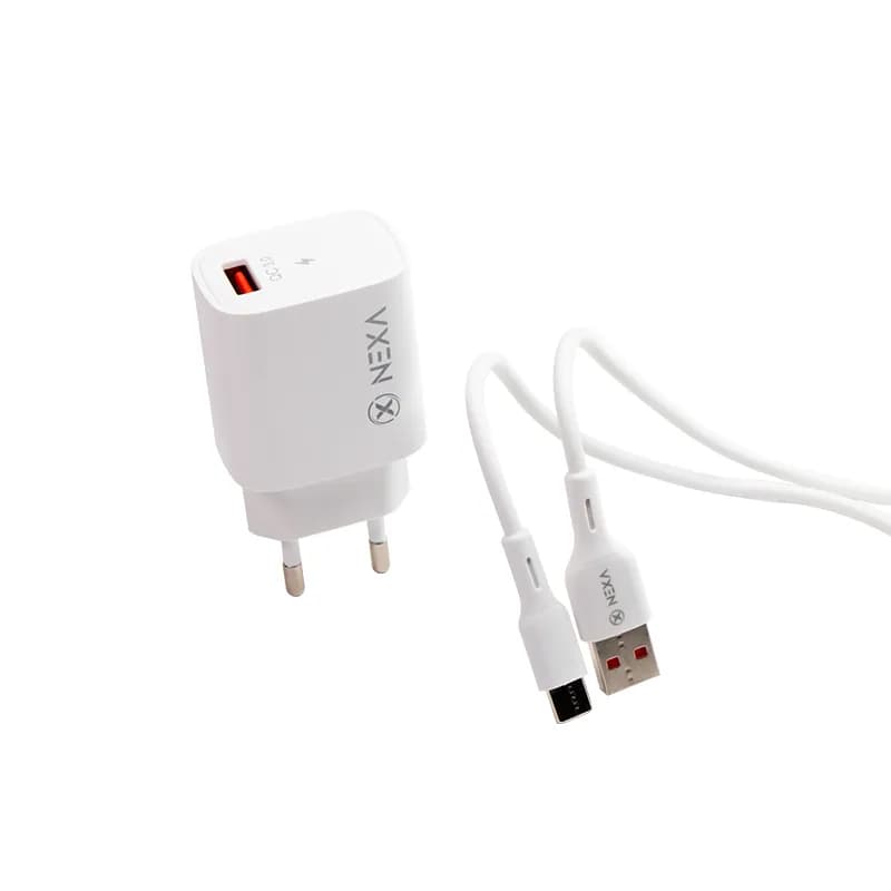 شارژر به همراه کابل TYPE C مدل C118C برند نکسا