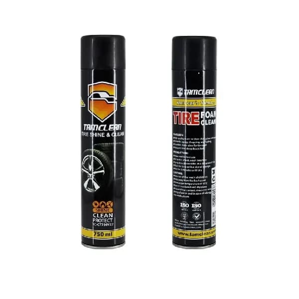اسپری فوم براق کننده و واکس لاستیک تام کلین مدل TC-CT750Y22 — تصویر ۲