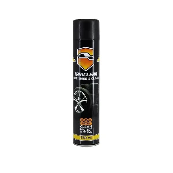 اسپری فوم براق کننده و واکس لاستیک تام کلین مدل TC-CT750Y22