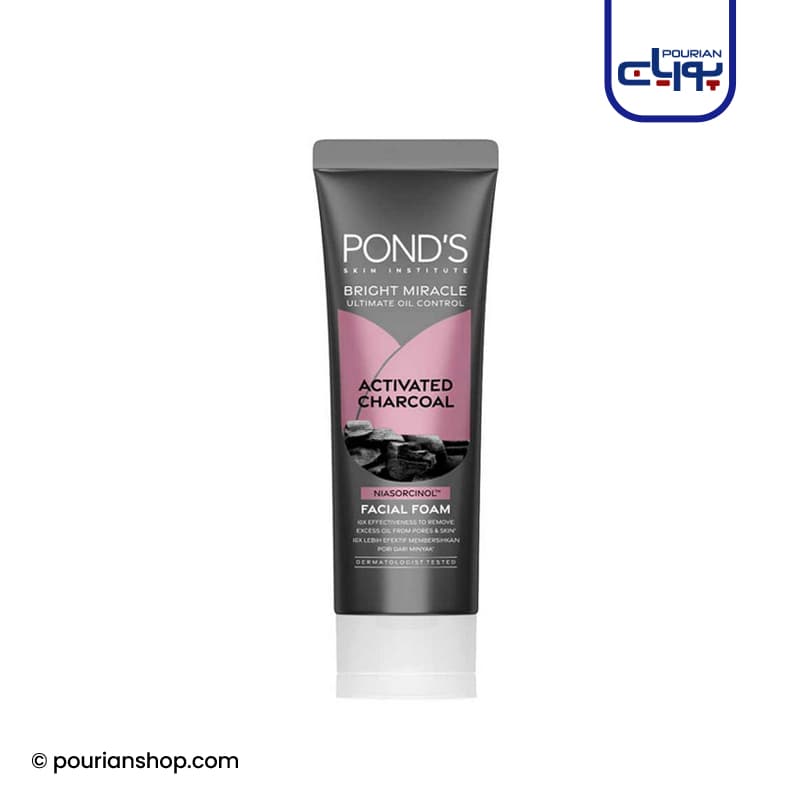 فوم پاک کننده و روشن کننده ذغال شارکل Pure White پوندز