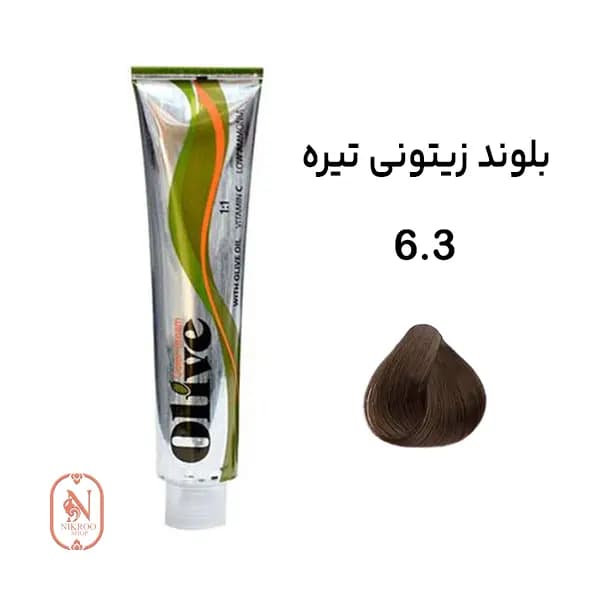 رنگ مو الیو شماره 6.3 رنگ (بلوند زیتونی تیره)