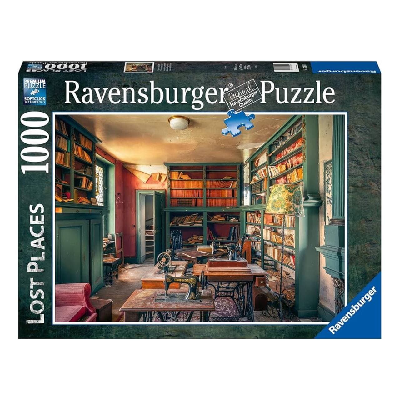 پازل 1000 قطعه Ravensburger طرح مکان‌های گمشده – کتابخانه اسرارآمیز