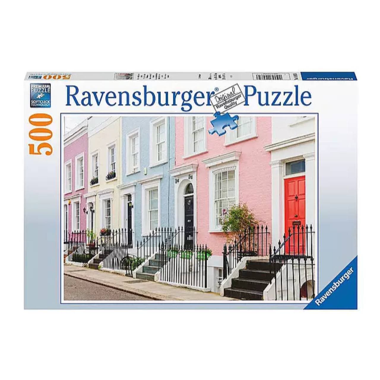 پازل 500 قطعه Ravensburger طرح خانه‌های رنگارنگ لندن