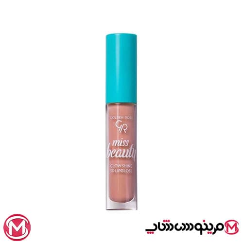 رژ لب مایع حجم دهنده Miss Beauty گلدن رز (03)