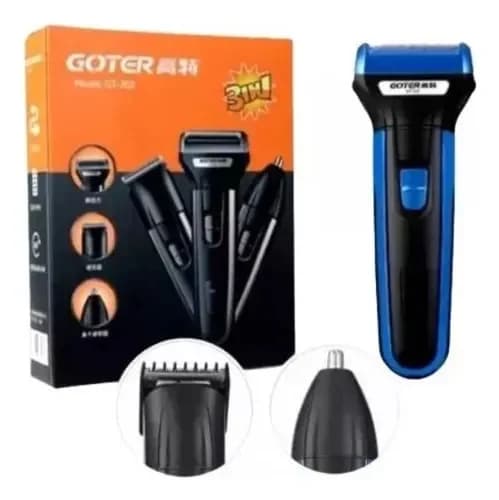 ماشین اصلاح سه‌کاره شارژی مردانه GOTER مدل GT-302 — تصویر ۴