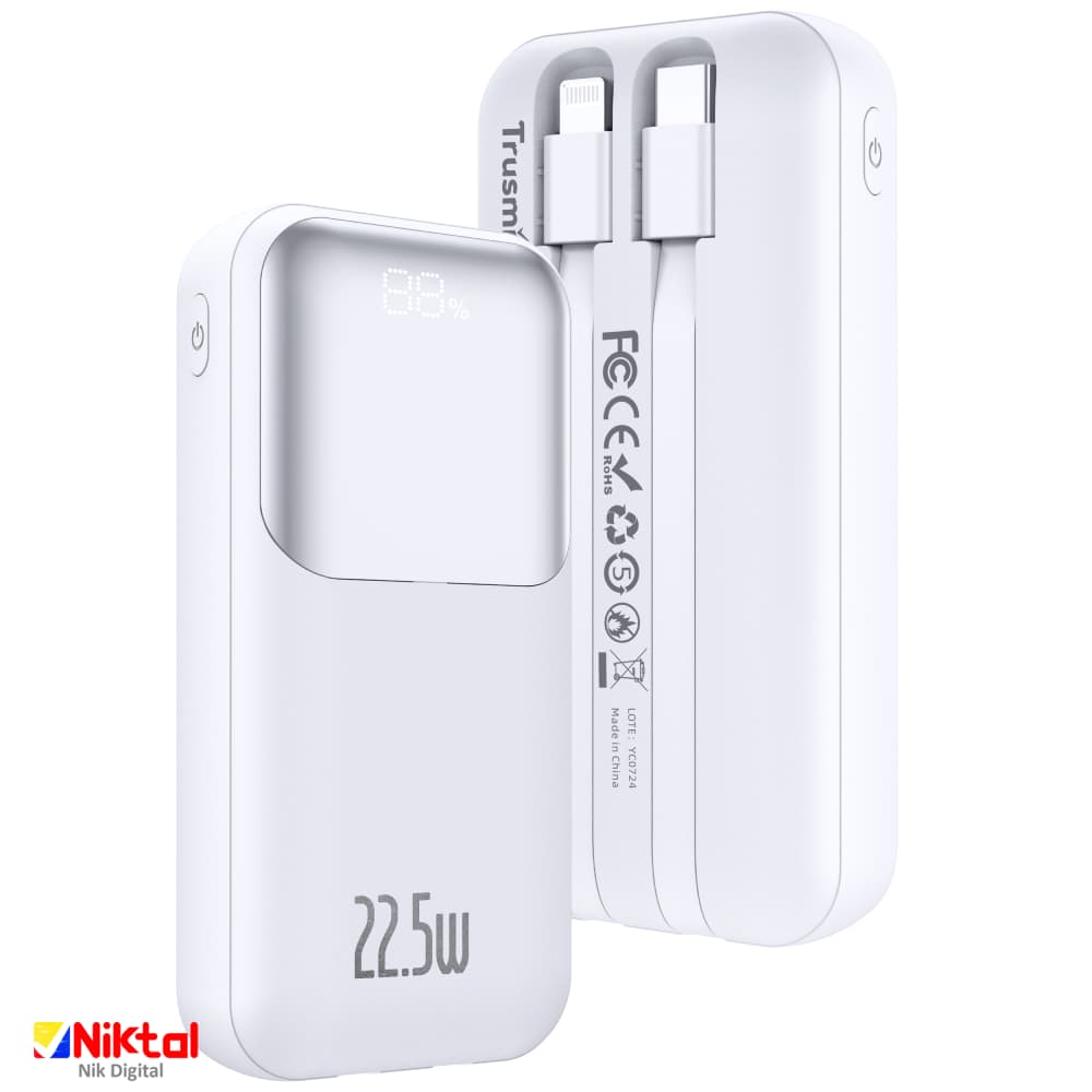 پاوربانک TRUSMI PB06-012 | با ظرفیت 10000 ملی آمپر — تصویر ۴