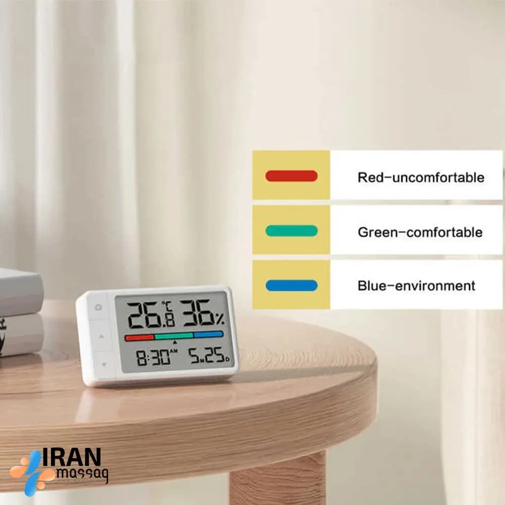 دماسنج و رطوبت سنج دیجیتال شیائومی مدل C306 | دقت بالا + طراحی مینیمال — تصویر ۳