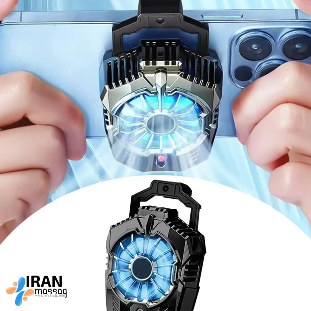 فن خنک کننده گوشی مدل رادیاتوری AL-07 | گیره ای با نورپردازی RGB — تصویر ۲