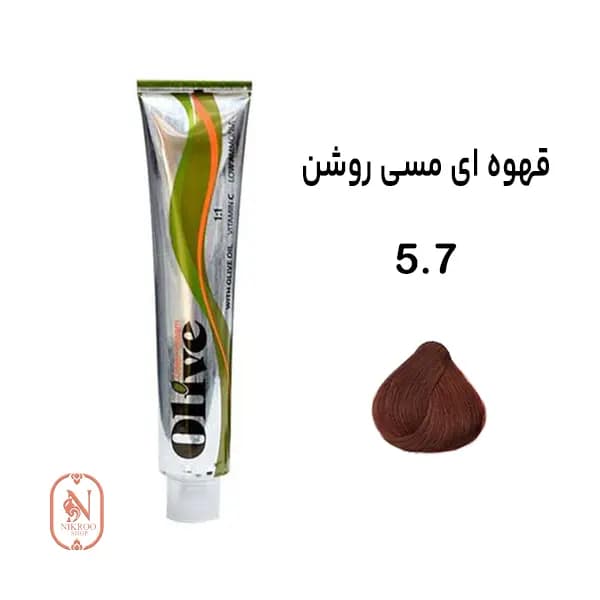 رنگ مو الیو شماره 5.7 رنگ (قهوه ای مسی روشن)