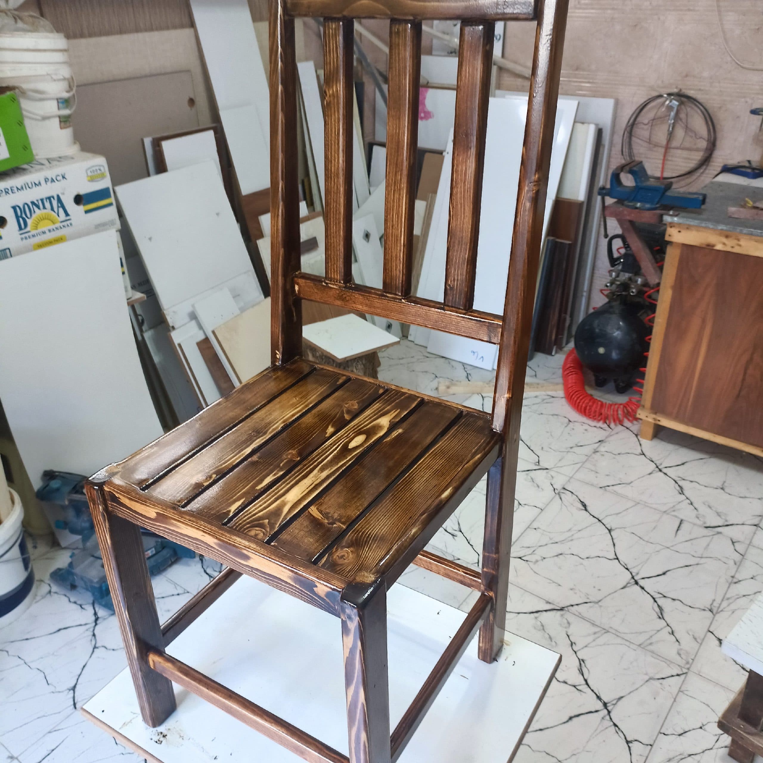 صندلی چوبی یکنفره ناهار خوری مبلمان آپادانا apadana مدل 633397 — تصویر ۳
