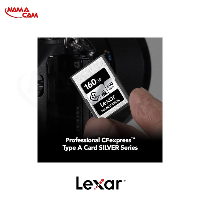 کارت حافظه لکسار 160 گیگ CFexpress تایپ A سری نقرهای-Lexar CFexpress 160G Silver — تصویر ۳