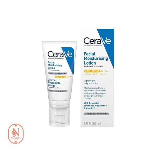 ضد آفتاب و مرطوب کننده و آبرسان سراوی SPF50