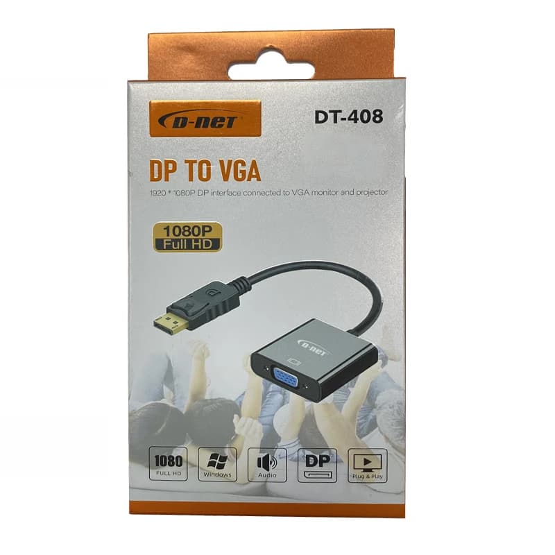 مبدل Display Port به VGA دی نت مدل DT-408 — تصویر ۳